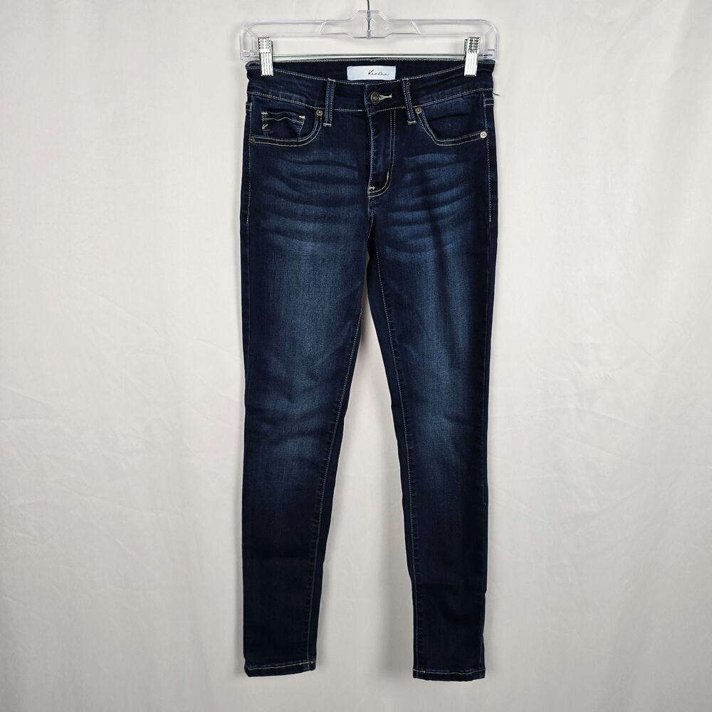 Kancan Skinny Jeans Juniors or Women's 3 / 25 Blue Dark Wash EUC